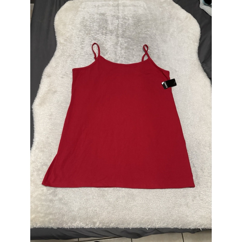 New‎ Torrid Jester Red Tunic Foxy Cami Top Plus 3X 22-24 Shirt